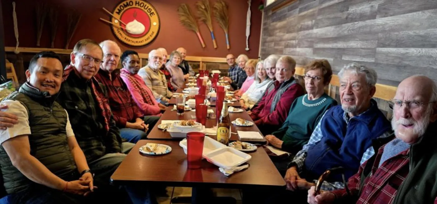 Momo House menu in display