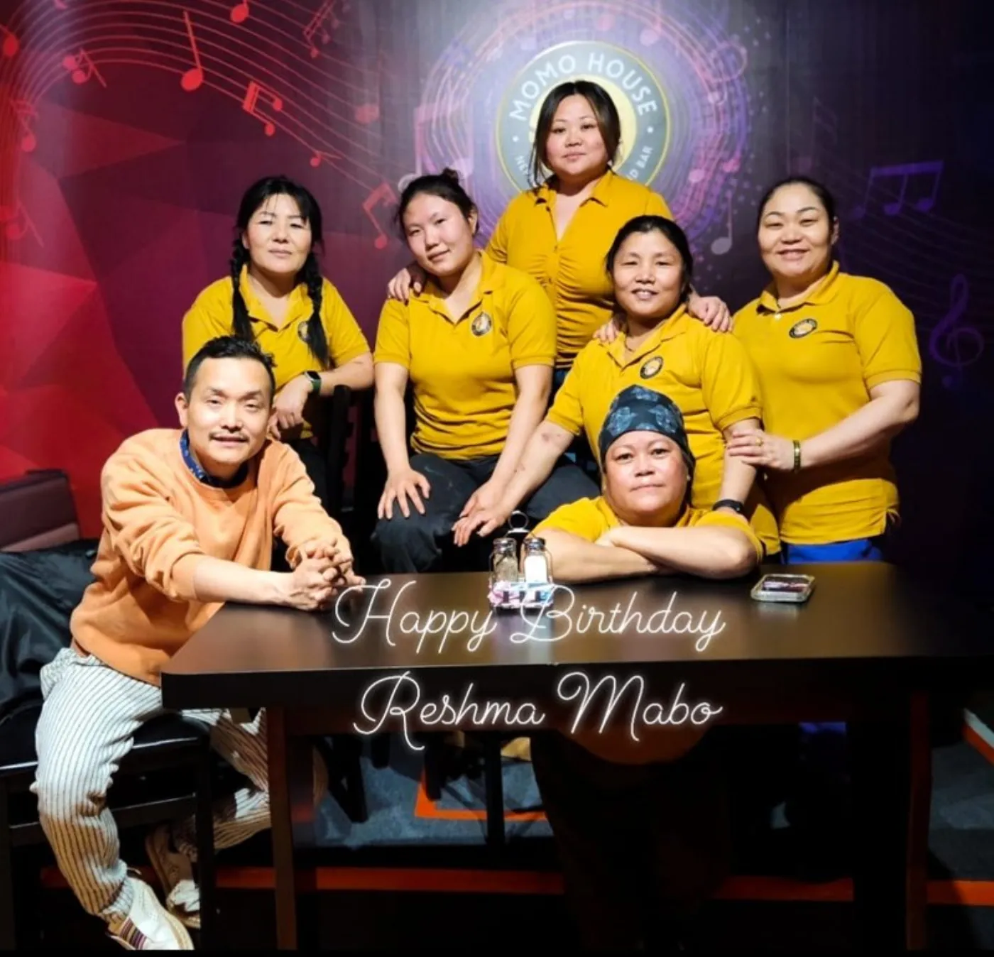 Restaurant staff ready to serve